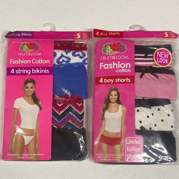 Fruit of the Loom set of 2 pack Womens Panties Sz Small - Picture 1 of 6